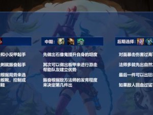 峡谷老年中单出装攻略（老年英雄登峡谷，装备选择全攻略）